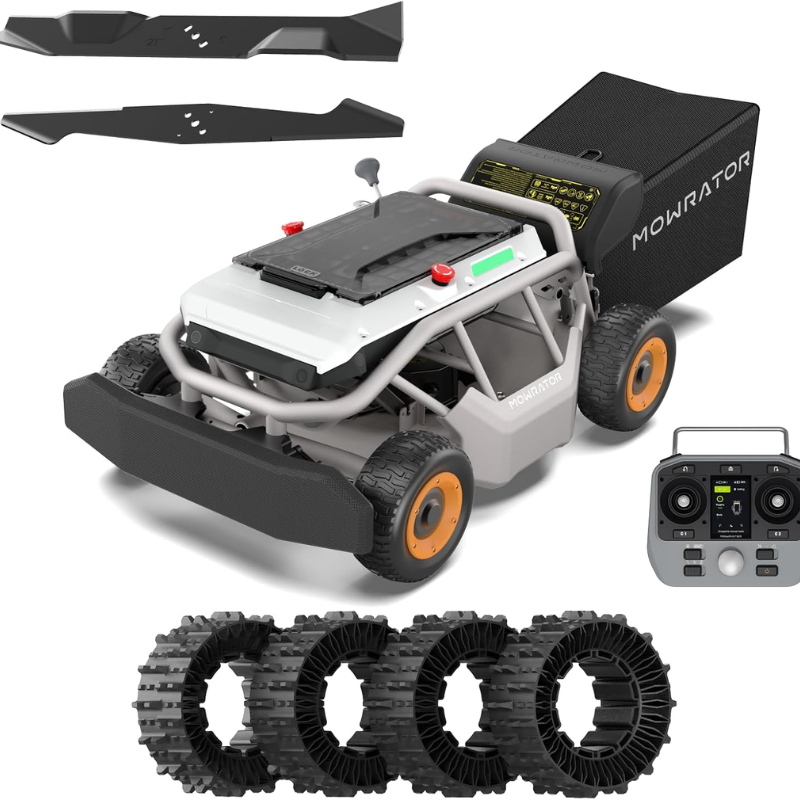 Mowrator 21in 4WD Remote Control Lawn Mower S1 1.12 Acre 50° Slope Climbing