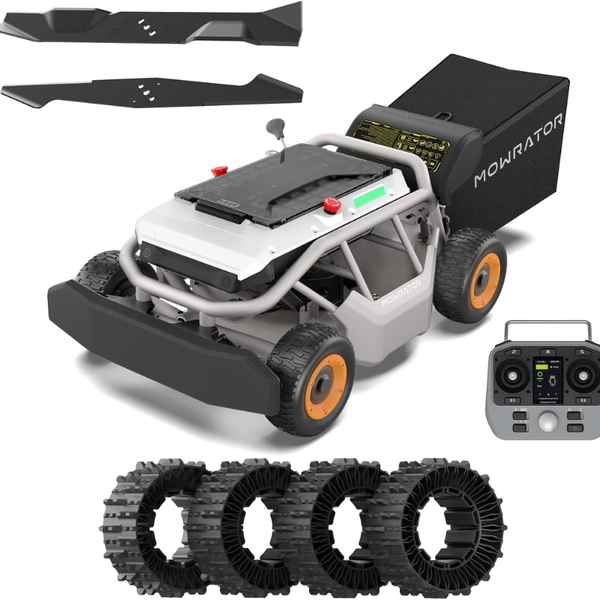Mowrator 21in 4WD Remote Control Lawn Mower S1 1.12 Acre 50° Slope Climbing