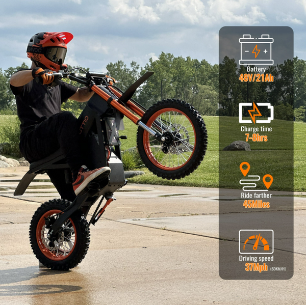 Bicicleta eléctrica de montaña para adultos TUTTIO Soleil01, 200 N.m de alto par, motor de 2000 W, batería de 48 V y 21 Ah, velocidad máxima de 37 mph, bicicleta eléctrica todoterreno