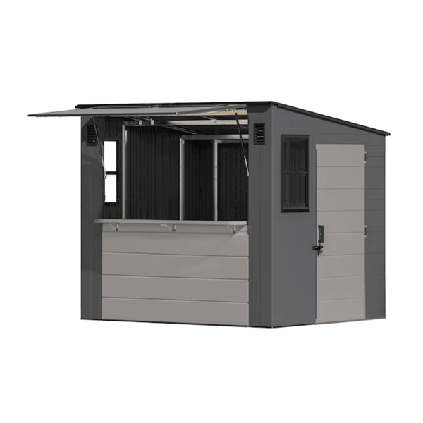Cobertizo de resina Suncast de 8 pies x 7 pies (piso incluido)